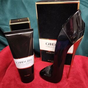 Carolina Herrera Good Girl Body Cream in Black with Gold Accents